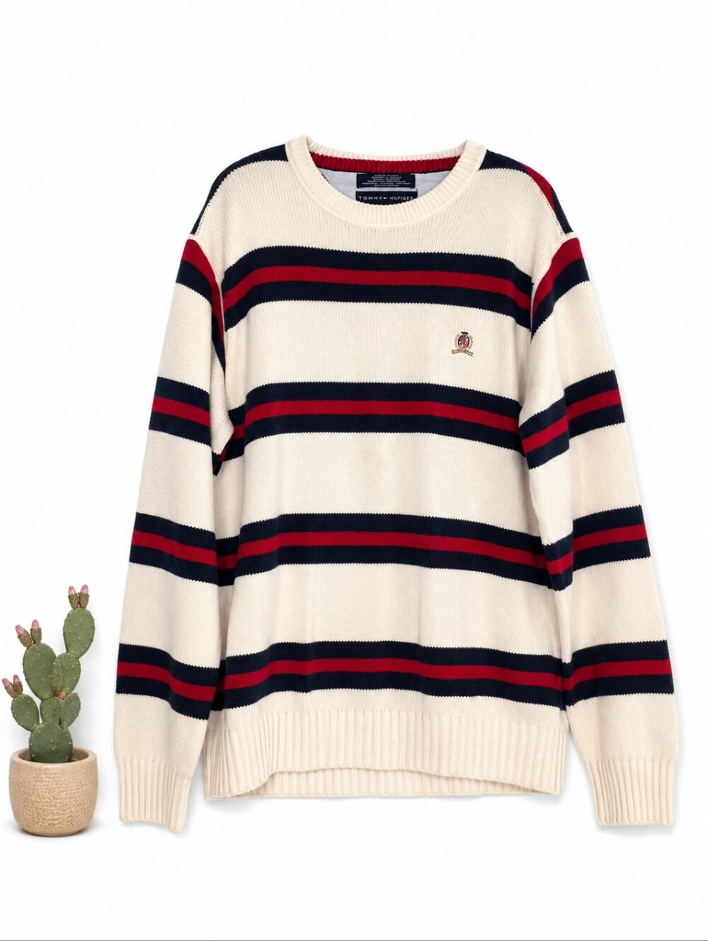 Vintage 90s Tommy Hilfiger crewneck knit sweater Size Medium